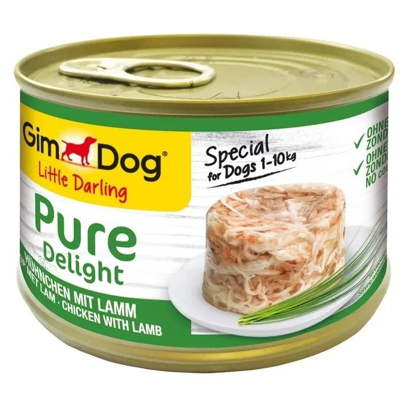 GIMDOG Little Darling Mokra Pasja Hrana, Piščanec z Lamb, 150g