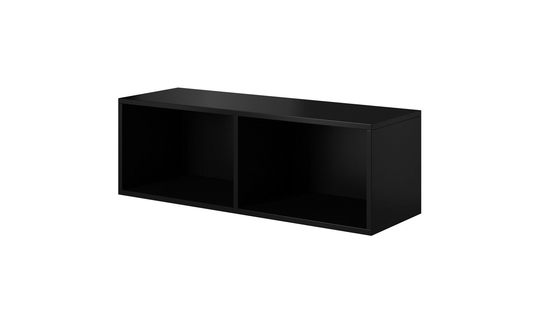 Cama ROCO RO2 odprta omarica za shranjevanje 112x37x37 cm, črna