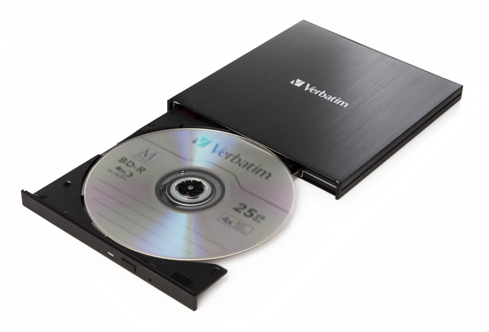 Zunanji Blu-Ray RW pogon Verbatim 43889 (USB 3.1, črn)