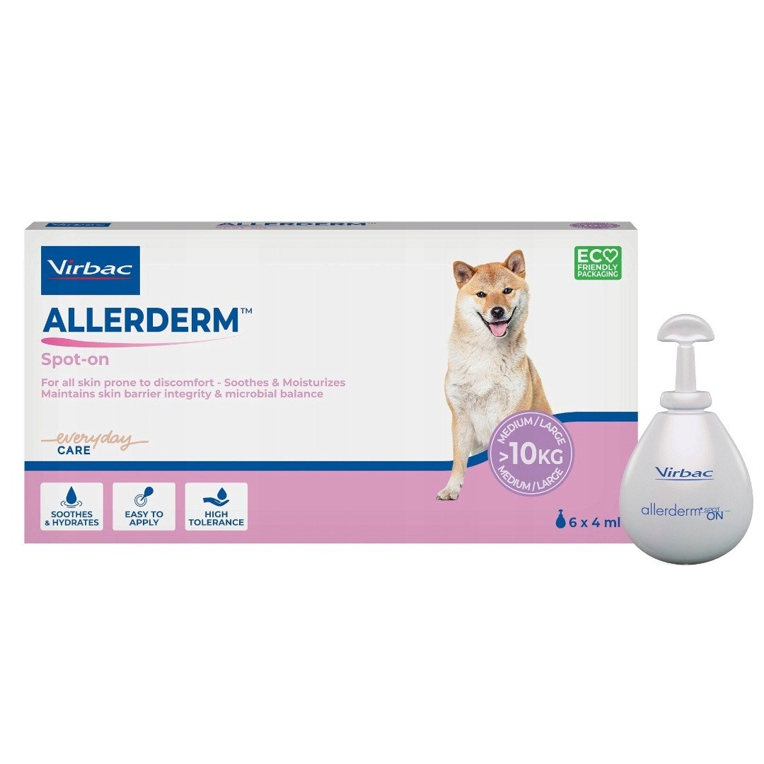 VIRBAC Allerderm Spot On Nega za pse, 6x4ml