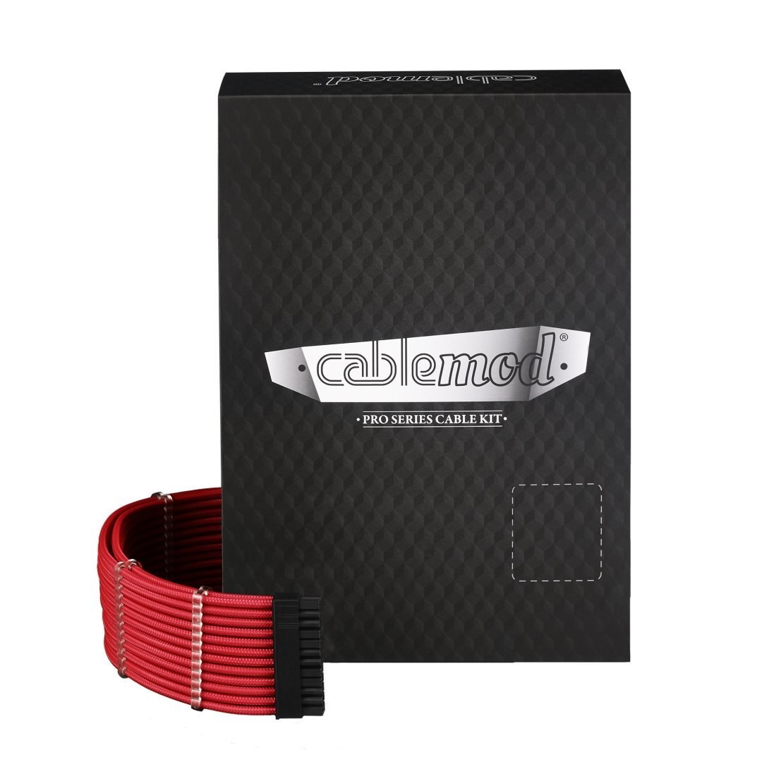 Cablemod CM-PCSI-FKIT-NKR-R napajalni kabel, 0.7 m, rdeč