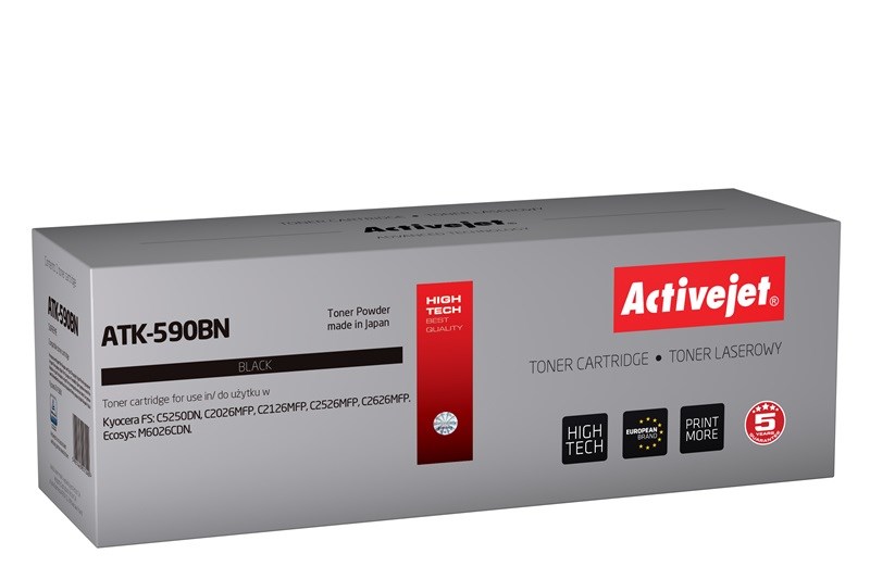 Activejet ATK-590BN toner, nadomestilo za Kyocera TK-590K, črna, 7000 strani