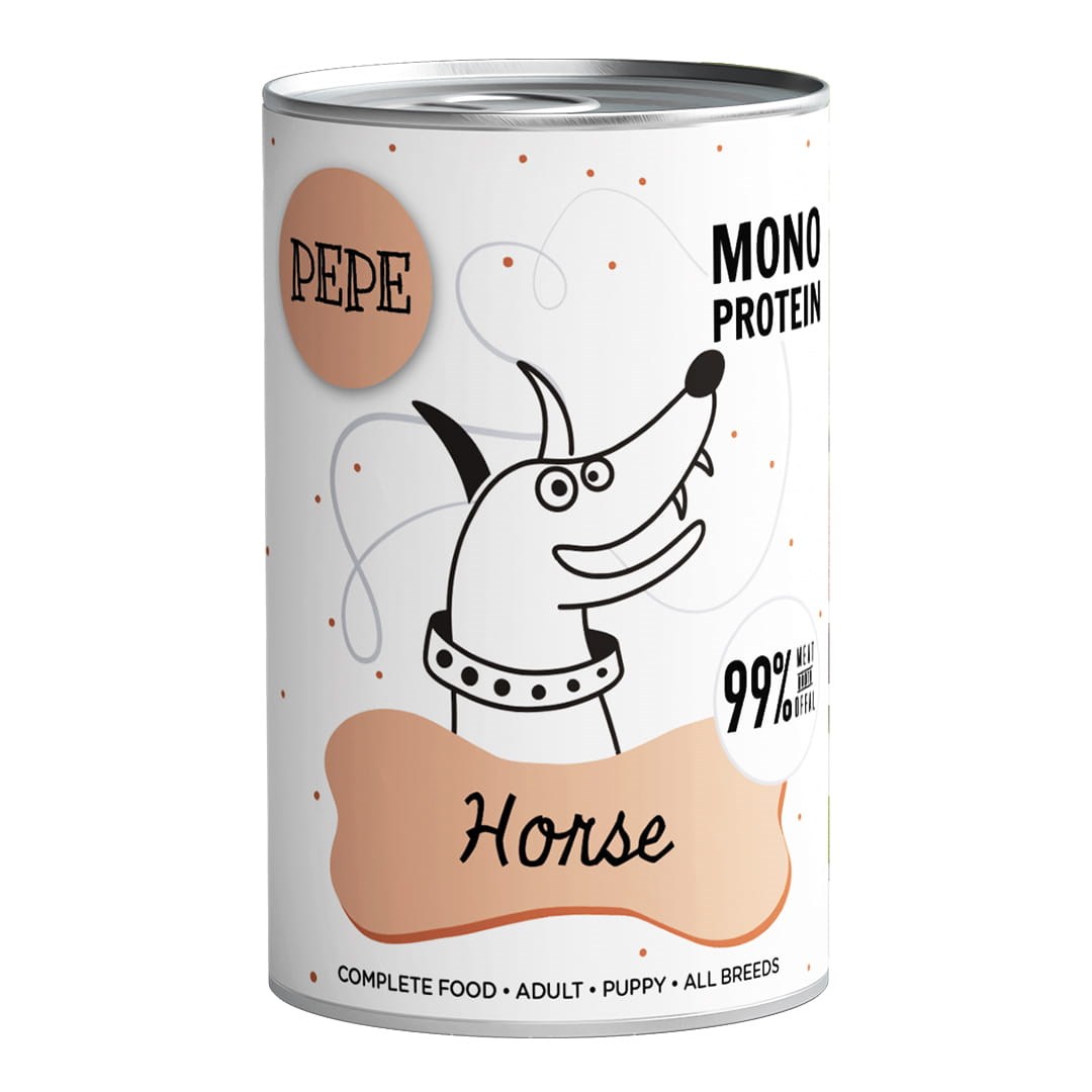 PZW hrana za pse Pepe Horse, mokra, 400g