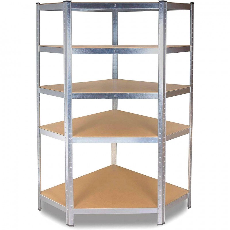 Neznana GC9030 kotna regalna polica 90 cm, 5 polic