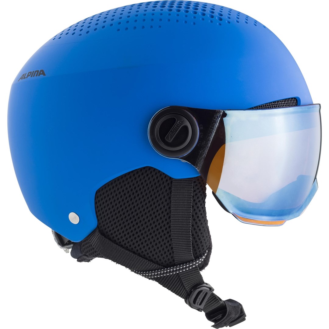 ALPINA Zimska čelada ZUPO VISOR Q-LITE BLUE MATT, 54-58 cm
