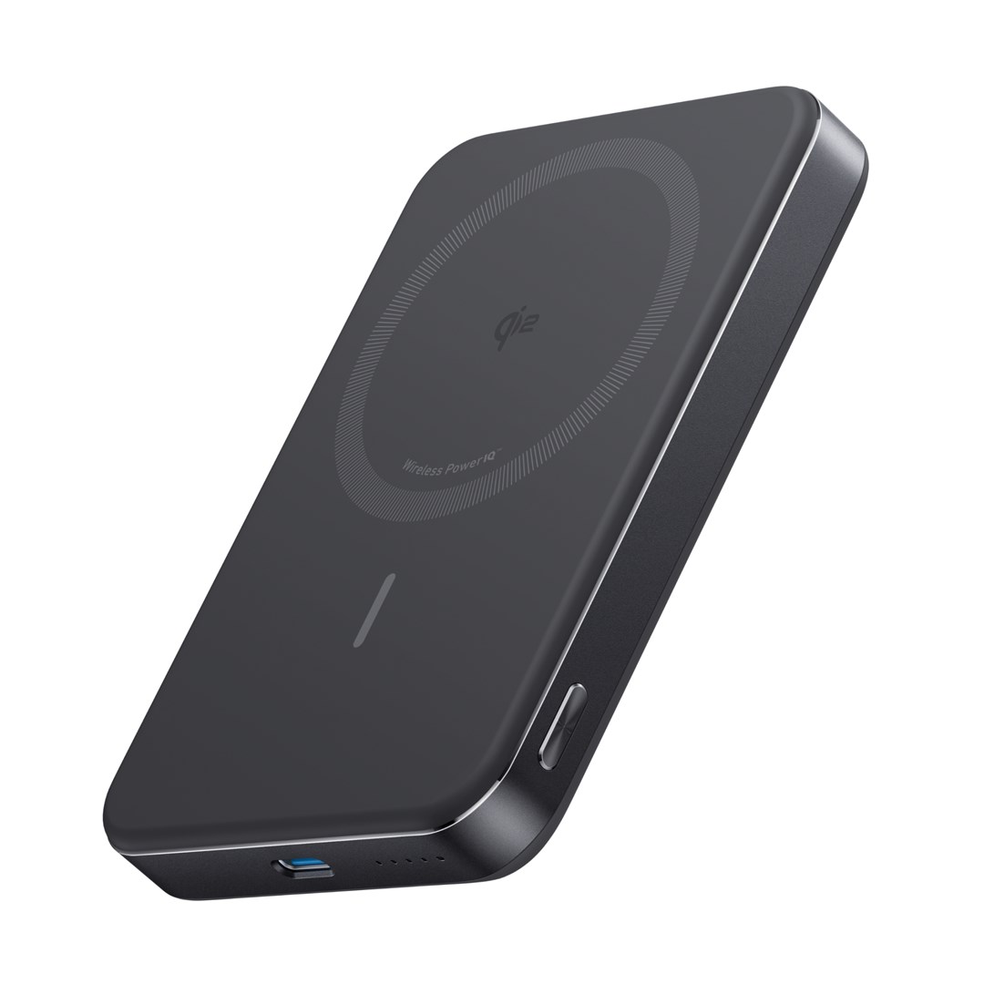 Anker MagGo power bank, ultra tanek, 10.000 mAh, črn