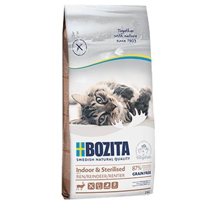 Bozita Indoor&Sterilised Brezžitna hrana za mačke, Ren, 2 kg