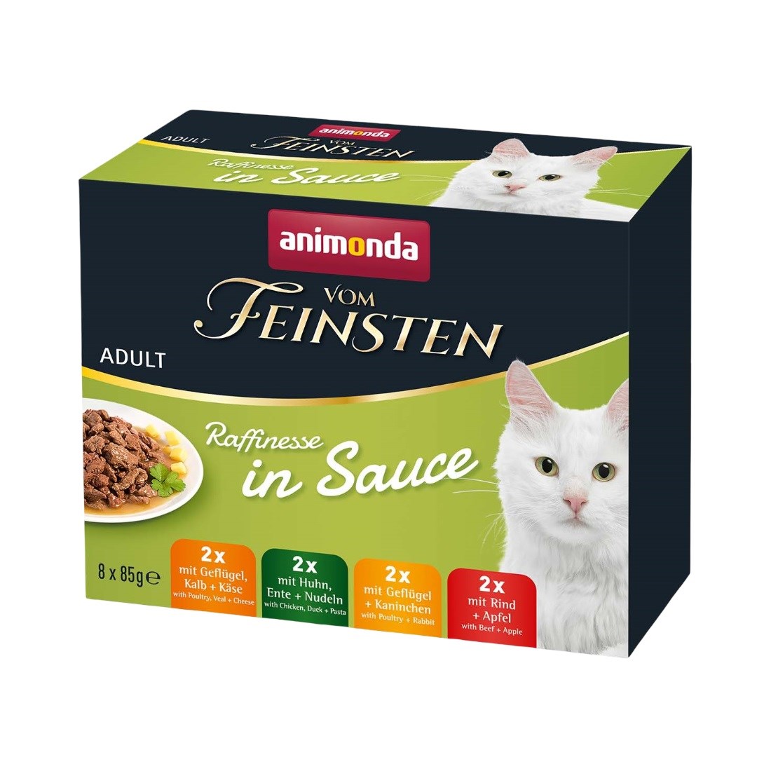 ANIMONDA Vom Feinsten Adult Raffinesse v omaki - mokra hrana za mačke - 8 x 85g