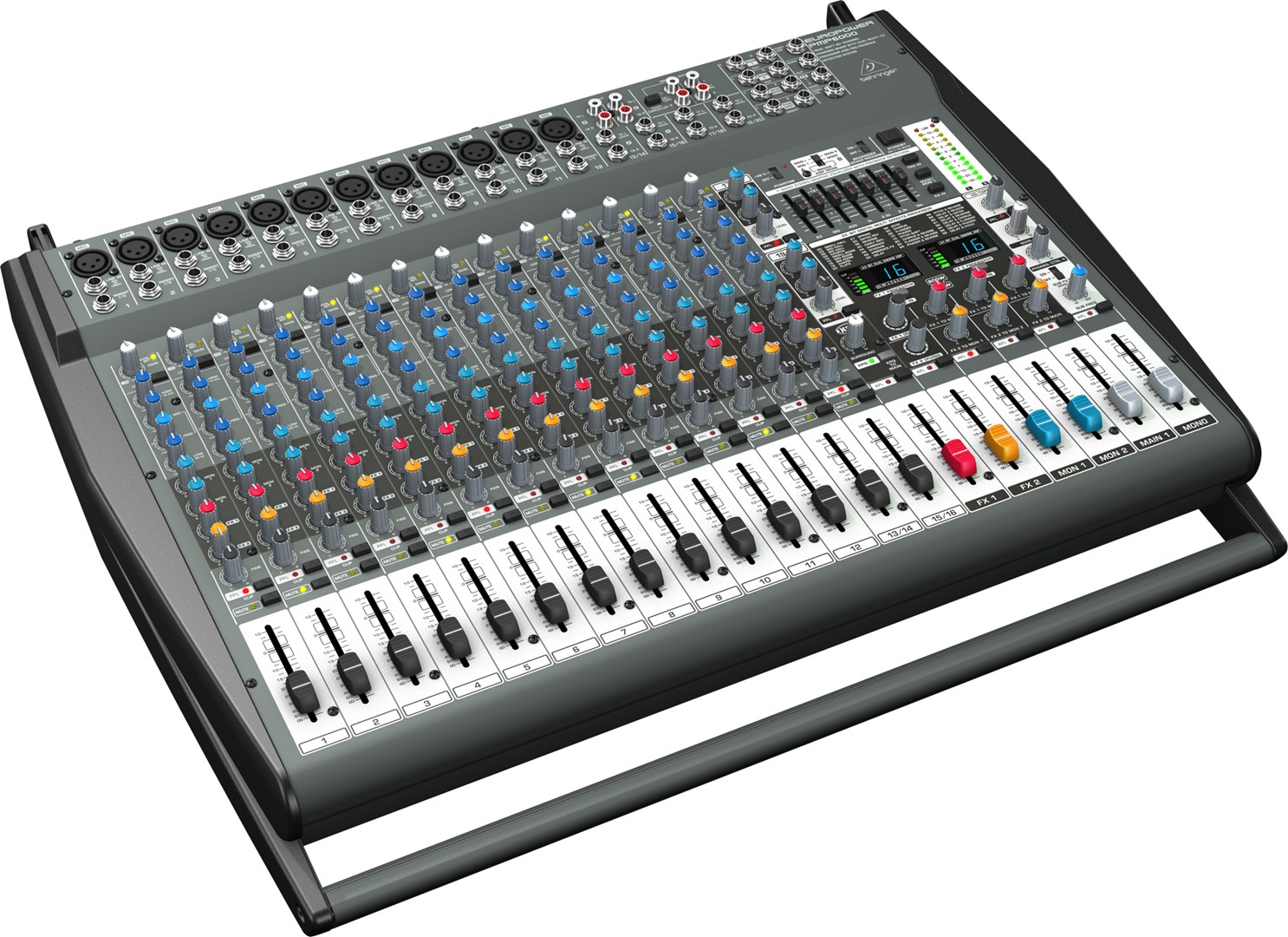 Behringer PMP6000 avdio mešalnik, 20 kanalov, črn