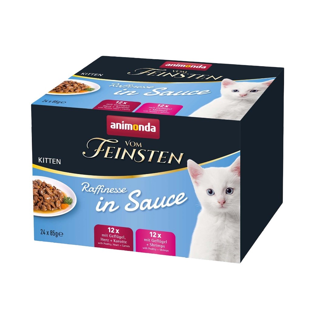 ANIMONDA Vom Feinsten Kitten Raffinesse v omaki - mokra hrana za mačke, 24x85g