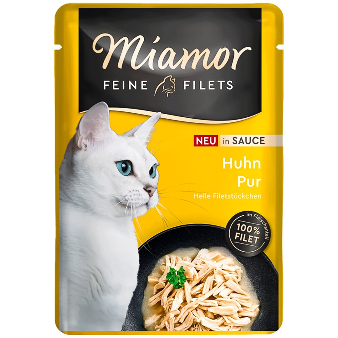 MIAMOR Feine Filets Piščanec v omaki - mokra hrana za mačke - 100g