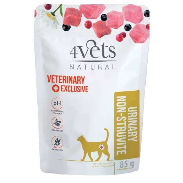 4VETS Natural Urinary Non-struvite mokra mačja hrana, 85g