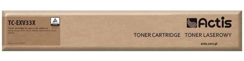 Nadomestni toner Actis TC-EXV33X za Canon, črn, 14600 strani