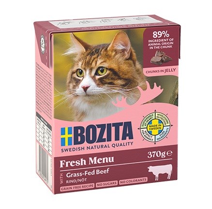 BZT BOZITA Fresh Menu govedina v omaki, mokra hrana za mačke, 370g