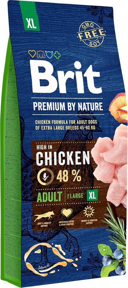 BRIT Premium by Nature Adult XL Piščanec - suha hrana za pse - 15 kg