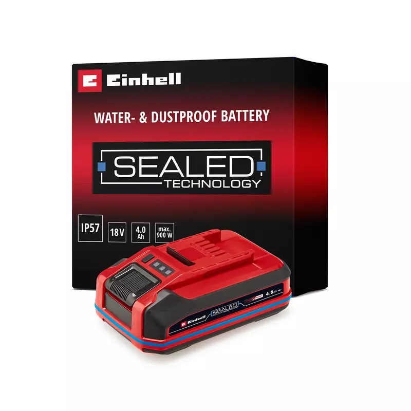 Einhell 4511627 baterija za orodje 18V 4.0 Ah, IP57, rdeča/črna