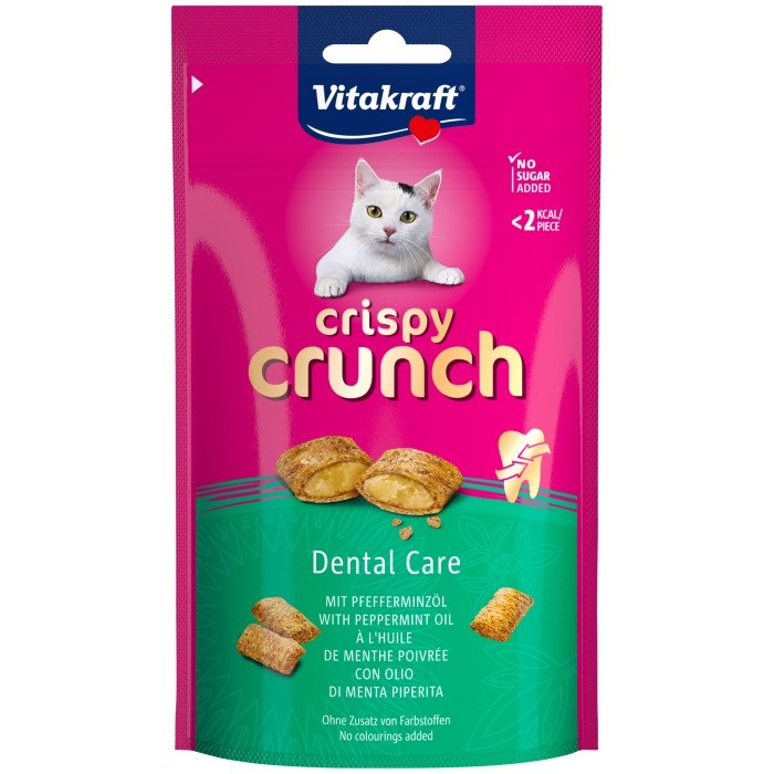 VITAKRAFT Crispy Crunch Dental - priboljški za mačke, 60g