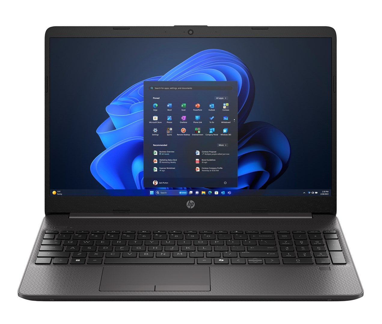 HP 250R G9 - Prenosnik 15.6" Full HD, Intel Core 5 120U, 8 GB DDR4, 512 GB SSD, Win 11 Pro, Črn