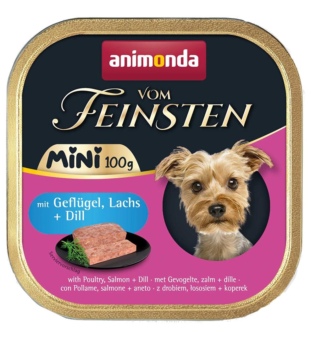 Animonda Vom Feinsten Adult Mini - mokra hrana za pse, 100g (piščanec, losos, koper)