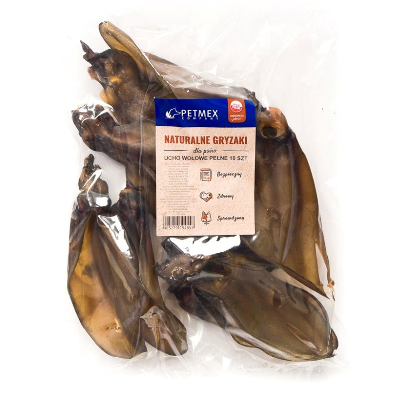 PTX Pasja poslastica - goveđe uho, 10 kosov (600 g)