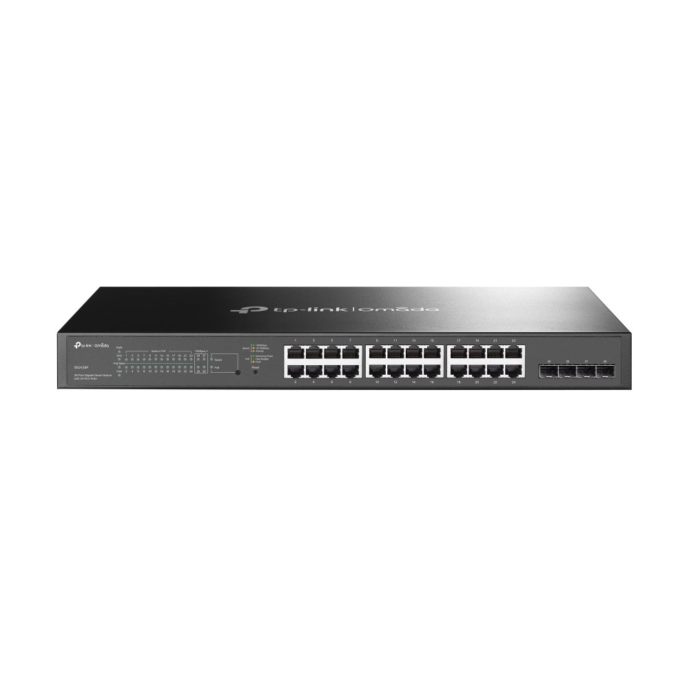 TP-Link Omada pametni stikal, 28-portni Gigabit, 24x PoE+