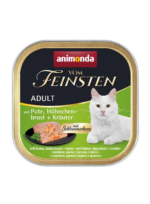 ANIMONDA Vom Feinsten Adult Pur Puran & Piščanec - Mokra hrana za mačke - 100g