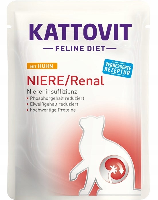 KATTOVIT Feline Diet Niere/Renal Piščanec - mokra hrana za mačke - 85g