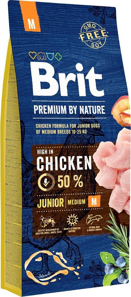 BRIT Premium by Nature Junior piščanec za pse, 15 kg
