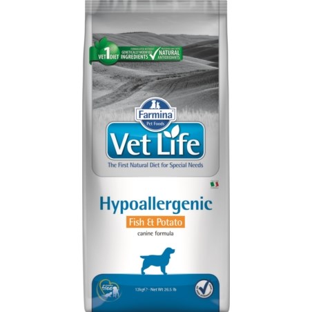 FARMINA Vet Life Hypoallergenic Canine Fish&Potato - suha hrana za pse - 12 kg