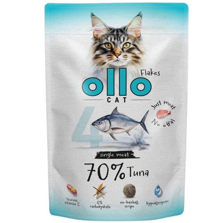 OLLO Cat Monobiałkowa mokra hrana - tuna, 85g