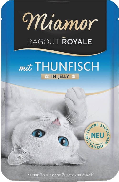 MIAMOR Ragout Royale Mokra hrana za mačke, tuna v želeju, 100g