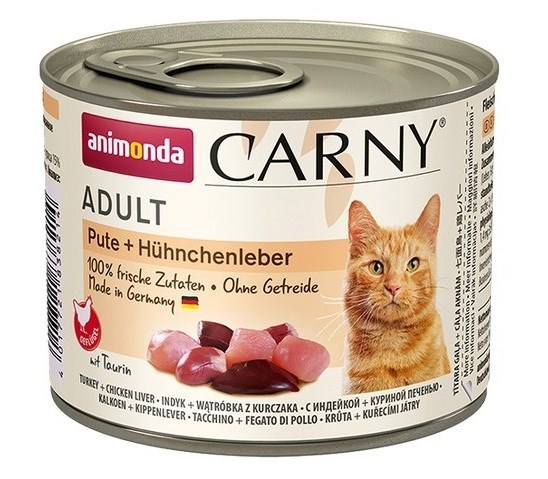 ANIMONDA Cat Carny Adult Pure Turkey with Chicken Liver - mokra hrana za mačke, 200g