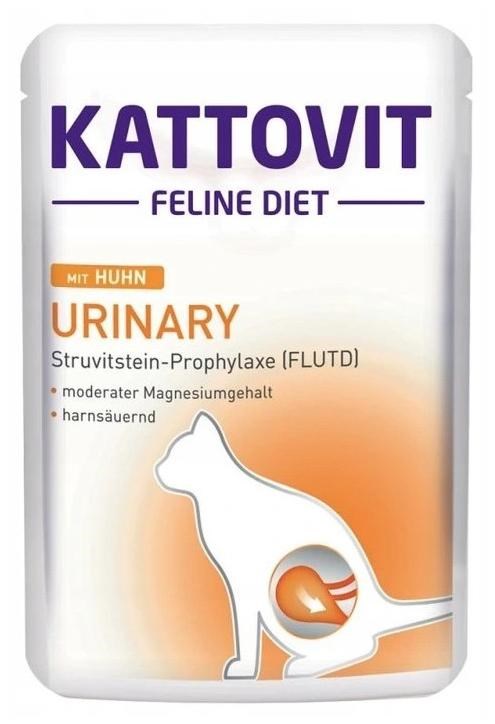 KATTOVIT Feline Diet Urinary Piščanec - mokra hrana za mačke - 85g
