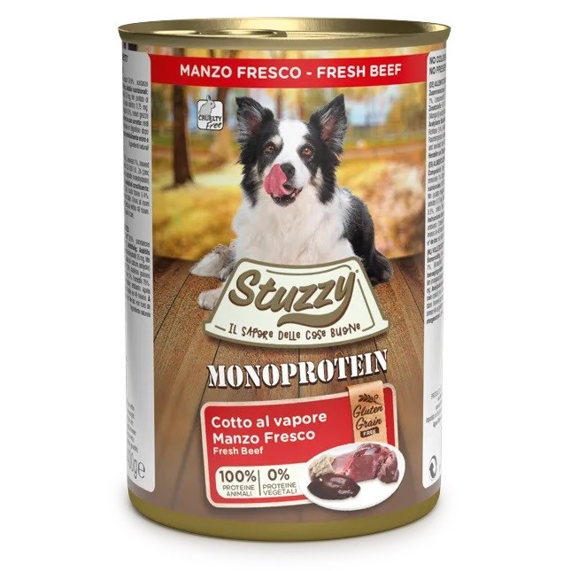 STUZZY Monoprotein Beef - mokra hrana za pse z govedino 400g