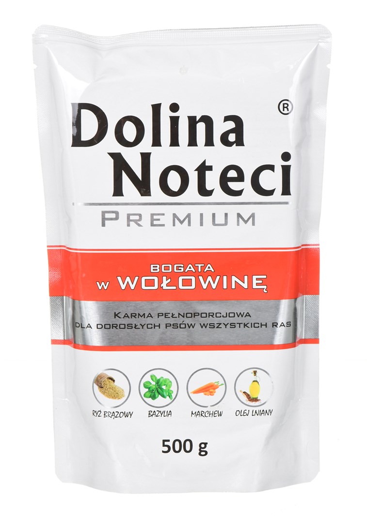Mokrota hrana za pse Dolina Noteci Premium - govedina - 500 g