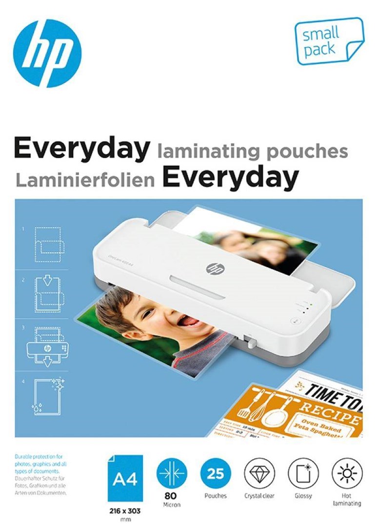 HP folije za laminiranje A4, 25 kosov