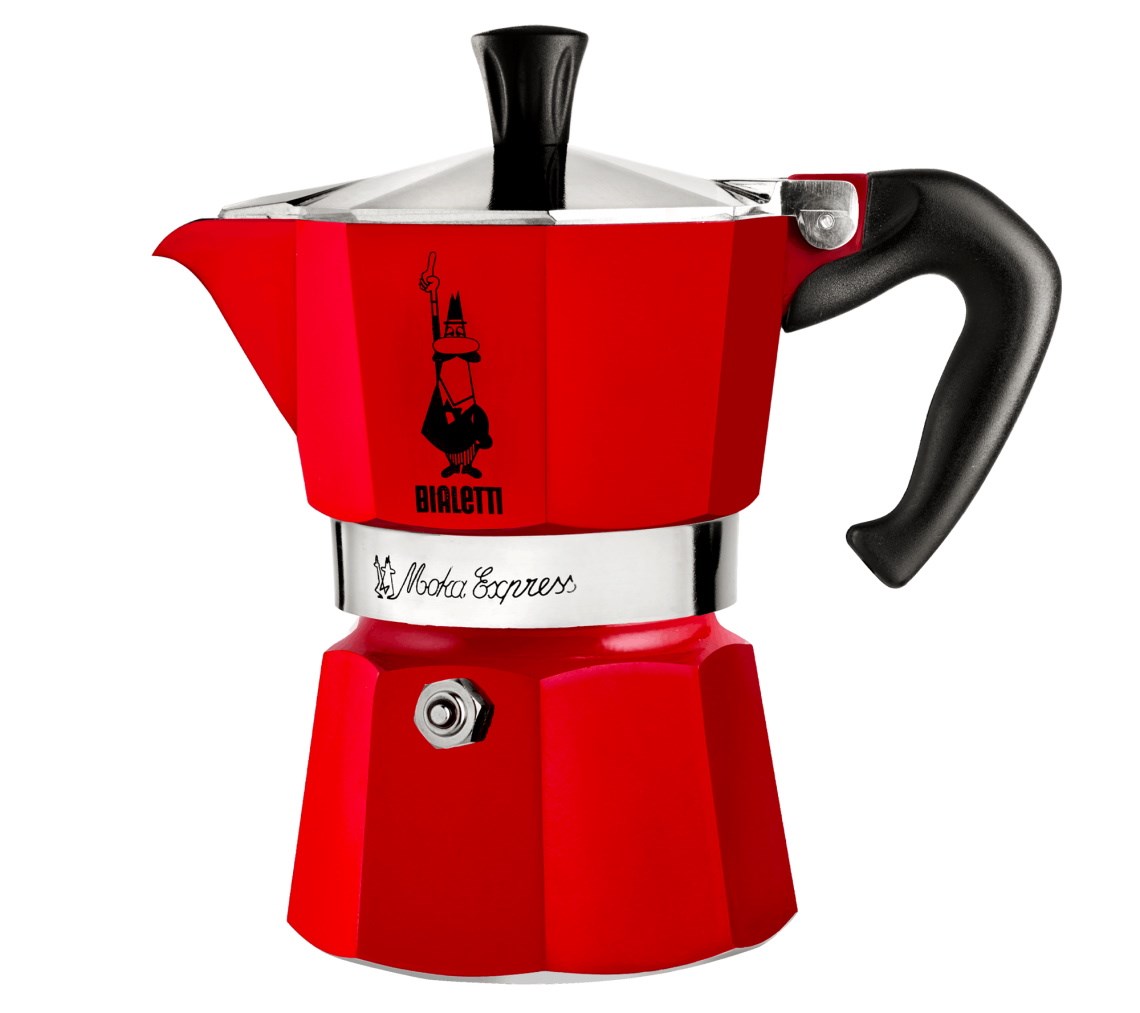 Bialetti Moka Espress kavni aparat, rdeč