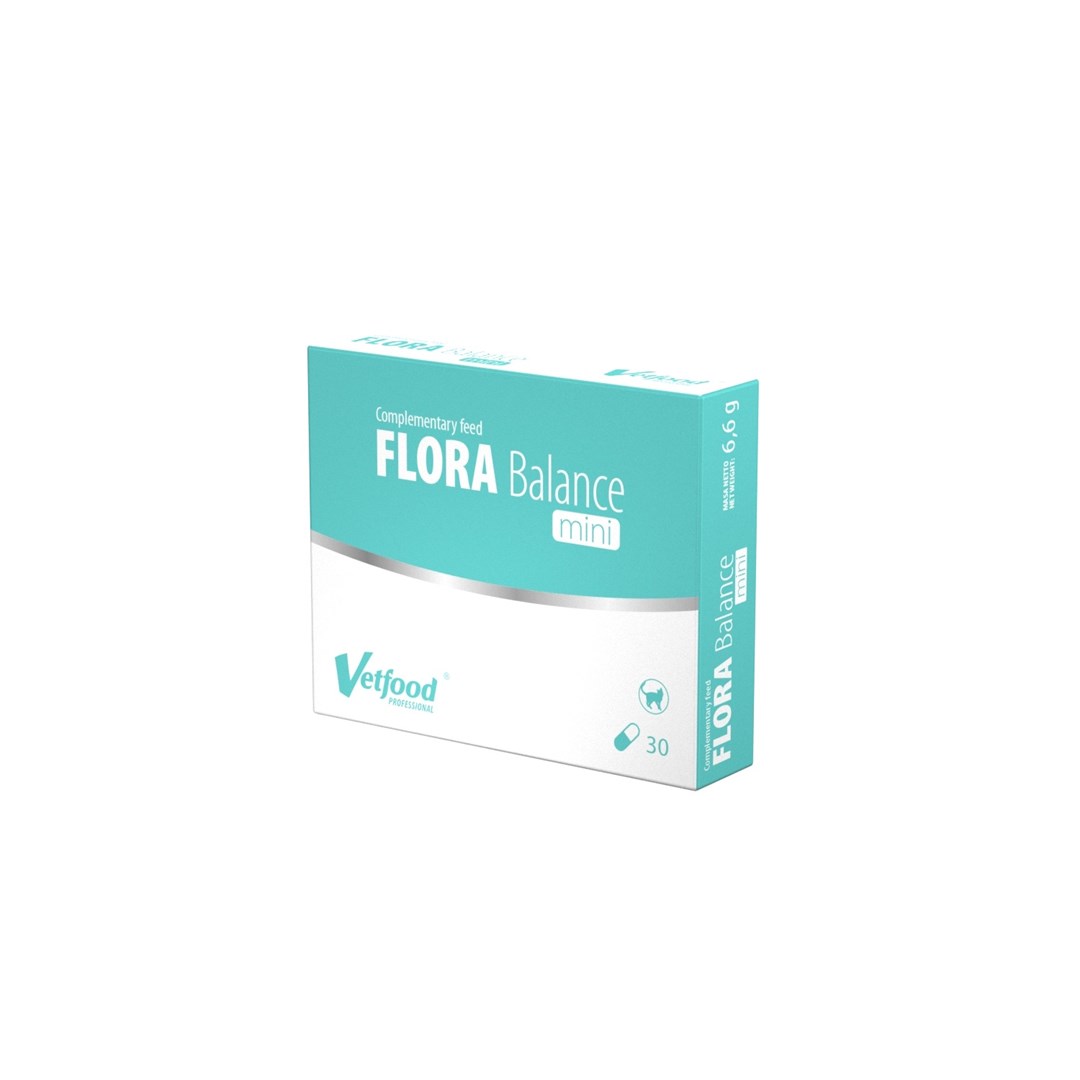 VTF Flora Balance Mini - mačji prehranski dodatek, 30 tablet