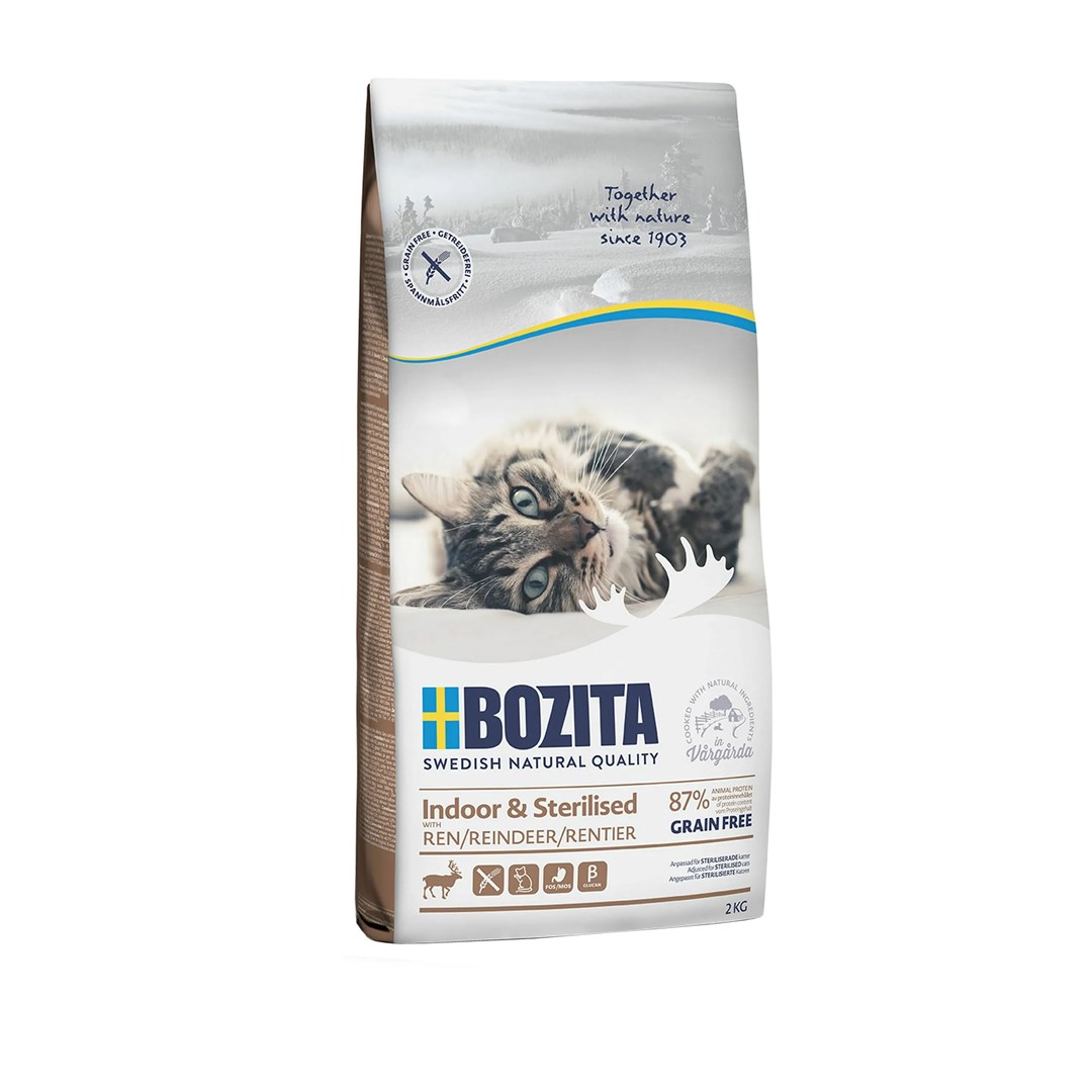 BZT Indoor & Sterilised Grain Free Reindeer hrana za mačke, 2 kg
