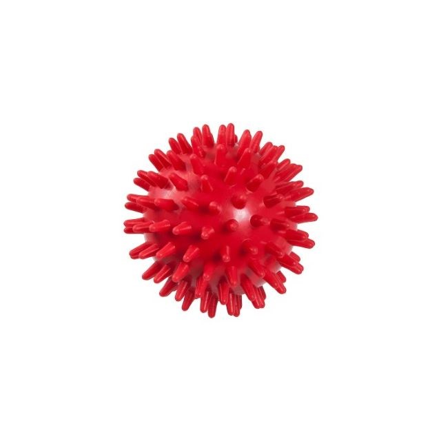 REHAFUND masažna žoga PILO-3007 s čepki, rdeča, 7 cm