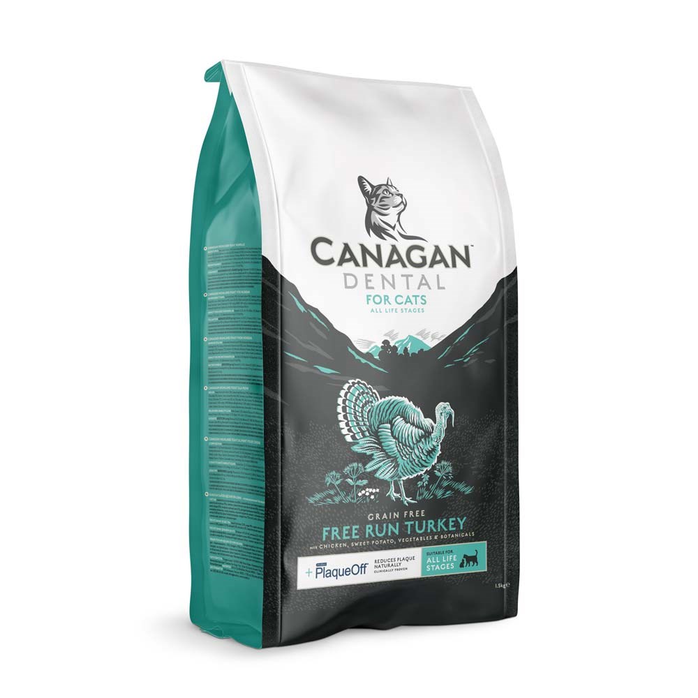 CANAGAN Dental Turkey, suha hrana za mačke, 1.5 kg