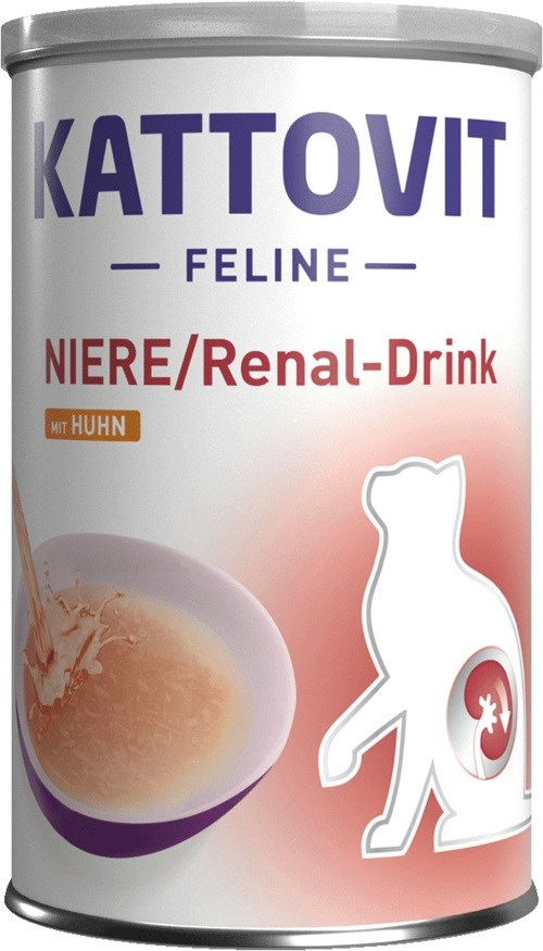 Mačje poslastice KATTOVIT Feline Niere Renal drink, piščanec - 135ml