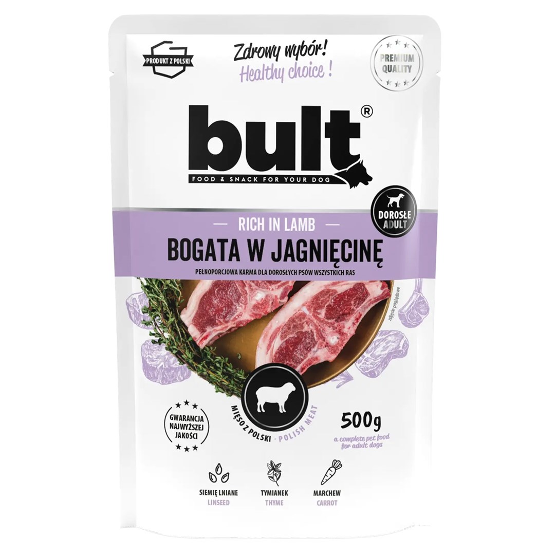 BTU Vlažna hrana za pse z jagnjetino, 500 g