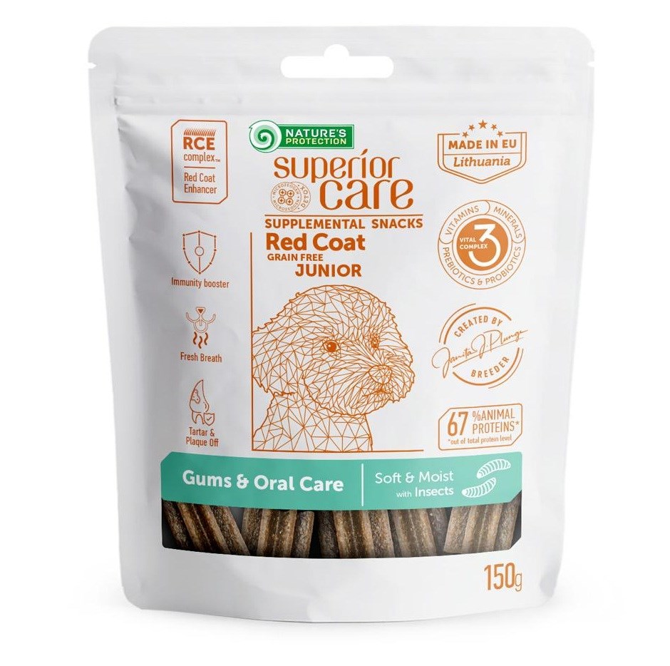 NPO NATURE'S PROTECTION Junior Gums & Oral care z žuželkami - Pasa priboljšek, 150 g