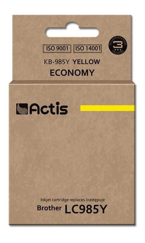 ACS KB-985Y črno-rumena kartuša (nadomestna za Brother LC985Y)