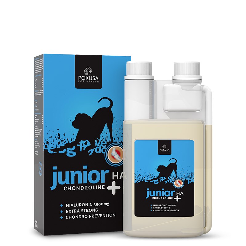POKUSA BreedingLine ChondroLine + HA Junior - Tekoči dodatek za pse za rast - 500 ml