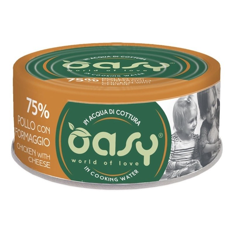 OASY More Love s piščancem in sirom - mokra hrana za mačke, 70g