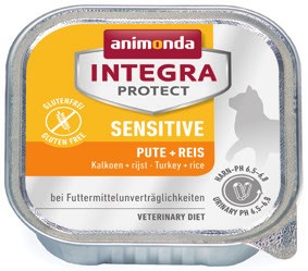 ANIMONDA Integra Protect Sensitive Puran z rižem - mokra hrana za mačke - 100g
