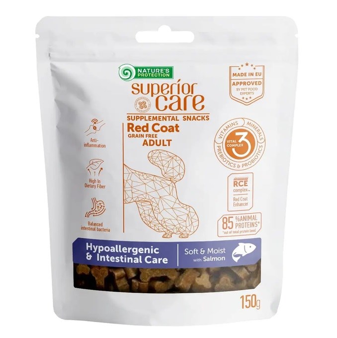NATURE'S PROTECTION Superior Care Adult s lososom - pasje priboljški - 150g