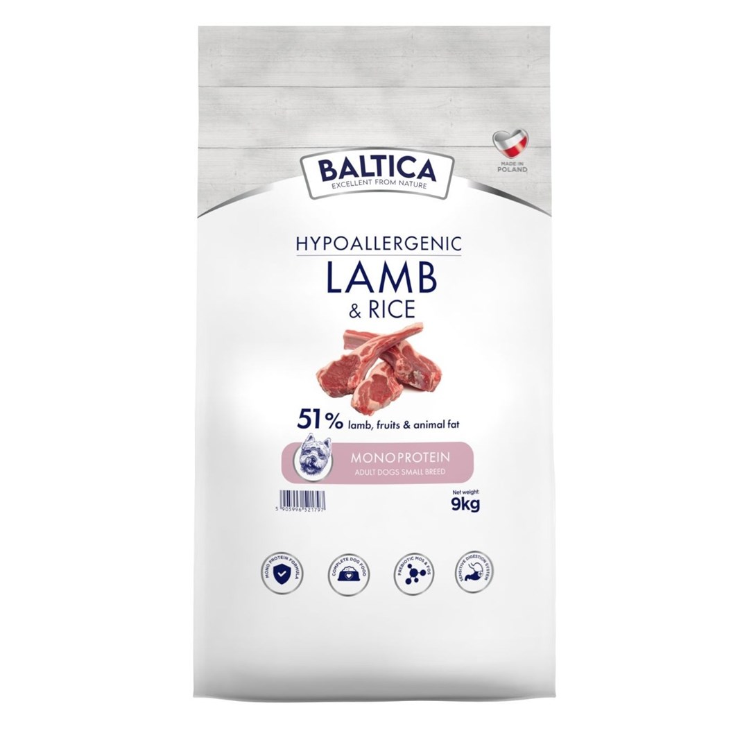 BALTICA Nutraceutic Lamb with rice Small breed Mono suha hrana za pse 9kg